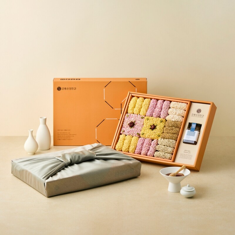 사임당에프앤비,강릉은정한과 담화연 유과 선물세트 수제 한과 전통과자 명절 설날 추석 부모님 상견례선물