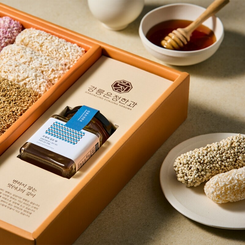 사임당에프앤비,강릉은정한과 담화연 유과 선물세트 수제 한과 전통과자 명절 설날 추석 부모님 상견례선물